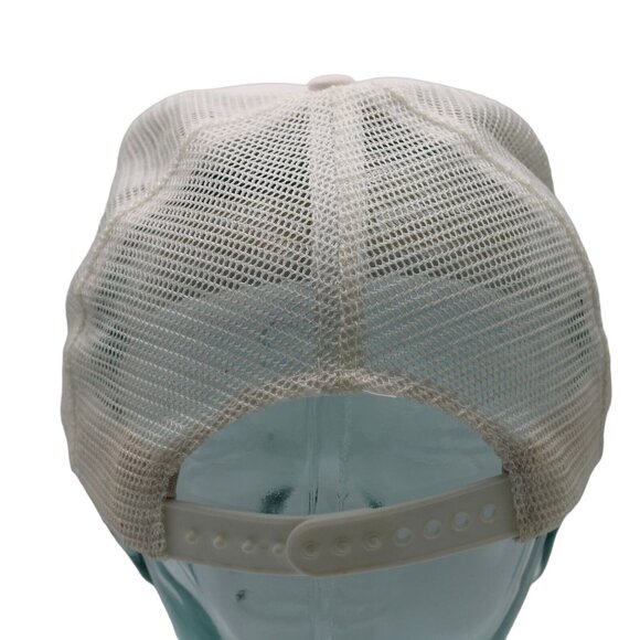 Norms The Best For Nes White Snapback Trucker Hat Pineapple Hula Girl Vintage - Picture 5 of 9